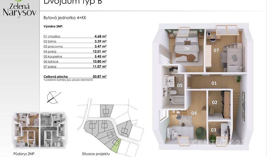 Prodej domu 105 m² s pozemkem 436 m², Narysov – náhled fotky 8