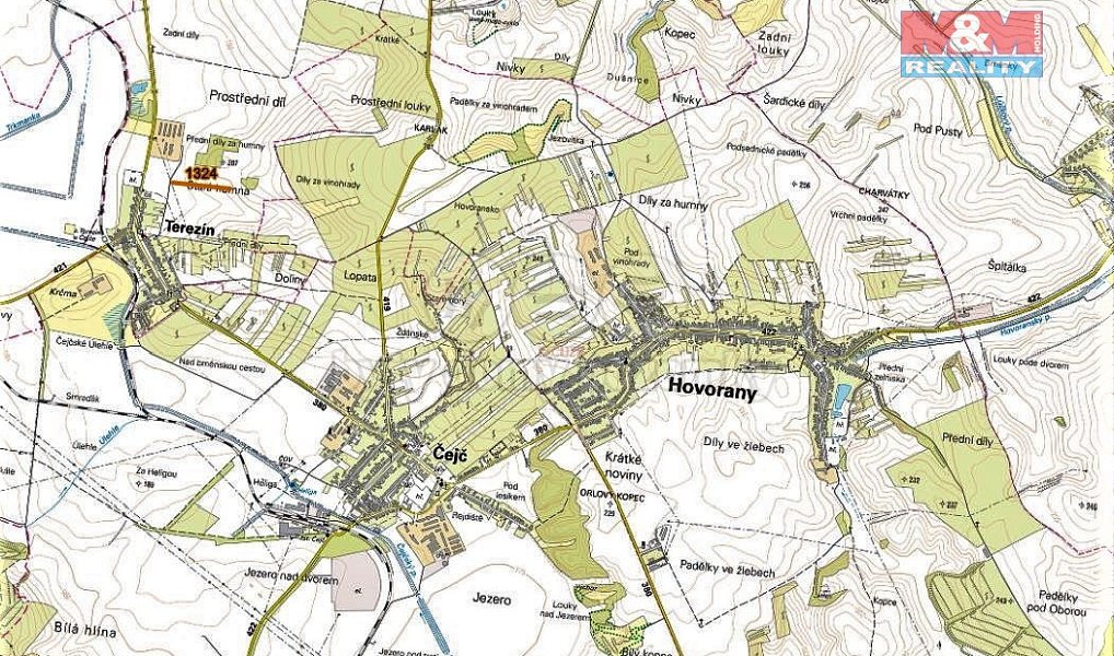 Prodej pole 250 m², Terezín – náhled fotky 2