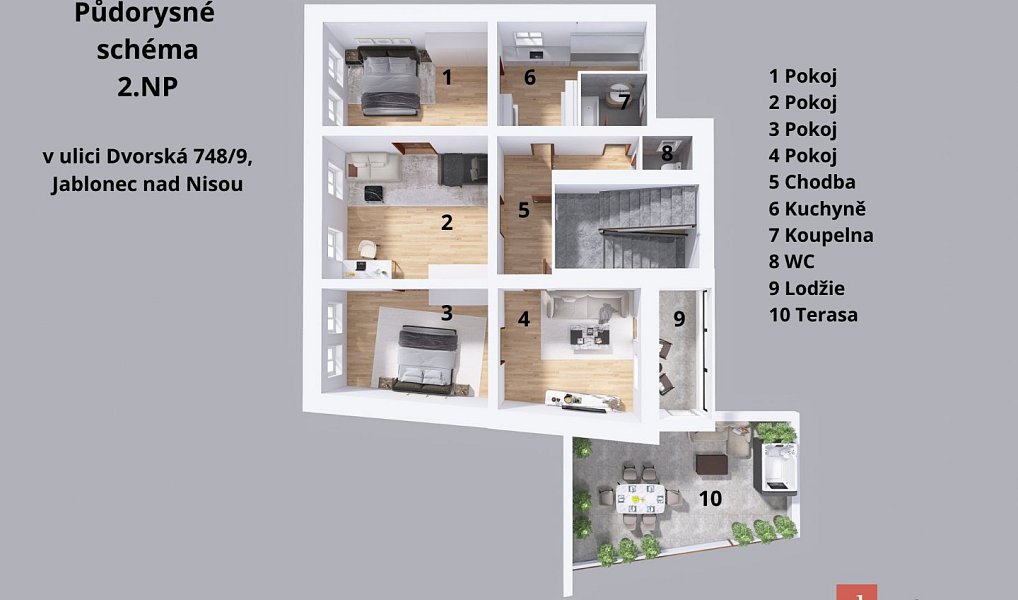 Prodej bytu 4+1 130 m², Jablonec nad Nisou – náhled fotky 4