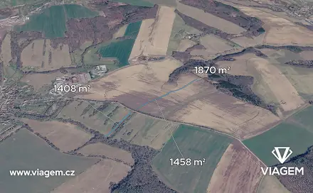 Prodej pole 2 960 m², Dobrkovice, okres Zlín