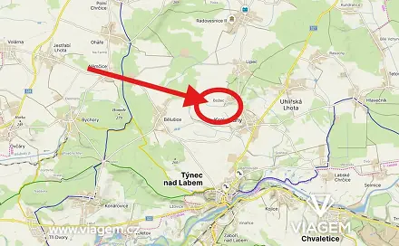 Prodej pole 1 424 m², Krakovany, okres Kolín