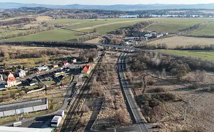 Prodej komerčního pozemku 3 460 m², Nádražní, Hroznětín, okres Karlovy Vary