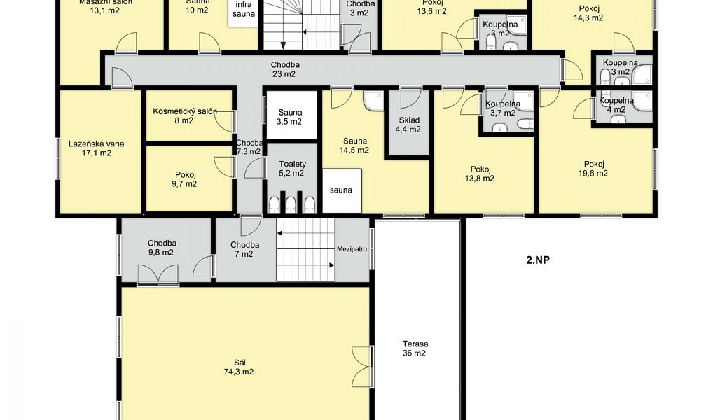 Prodej ubytovacího objektu 828 m², Světlá nad Sázavou – náhled fotky 29