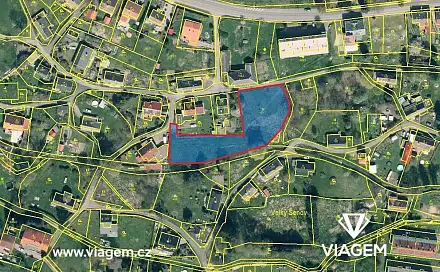 Prodej stavebního pozemku 2 593 m², Velký Šenov, okres Děčín