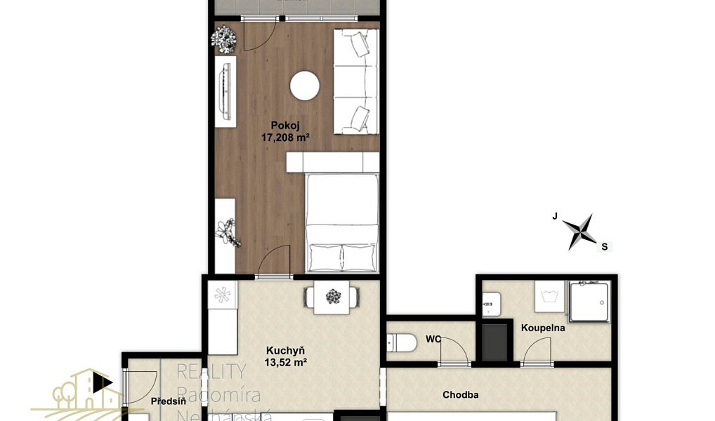 Prodej bytu 1+kk 42 m², Mělník – náhled fotky 33