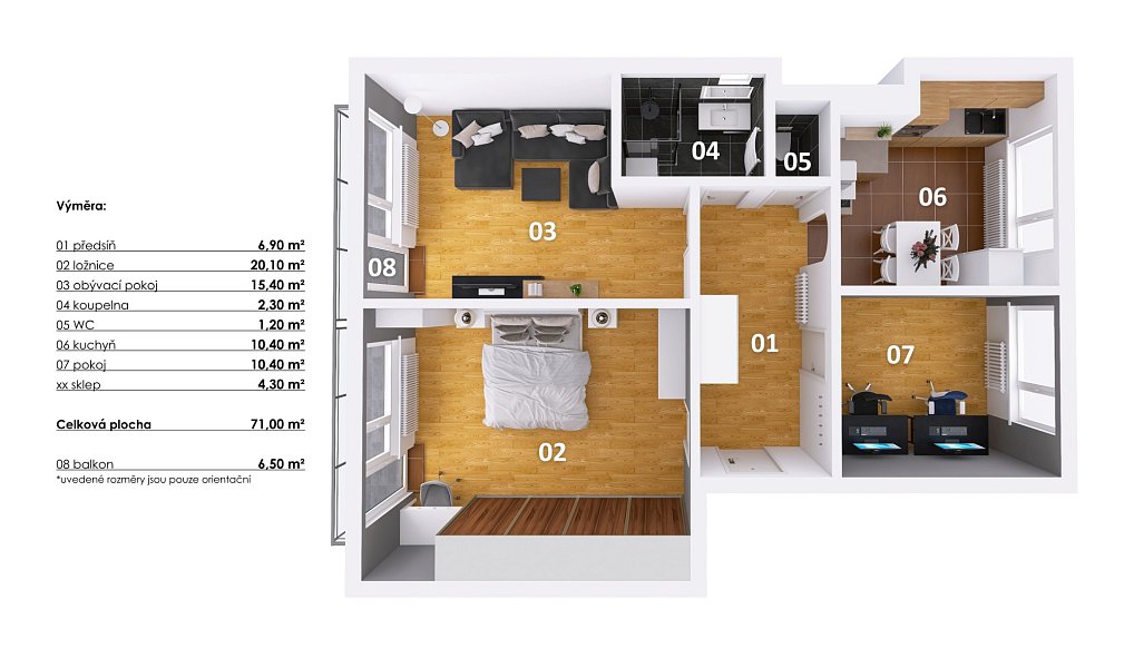 Prodej bytu 3+1 71 m², Bečváry – náhled fotky 23