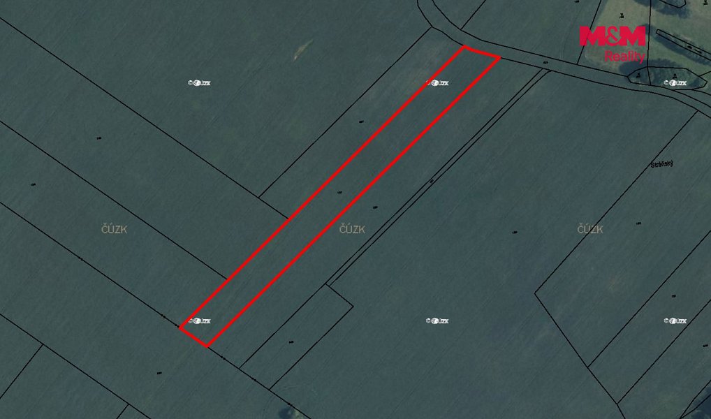 Prodej pole 9 154 m², Chlístovice – náhled fotky 2