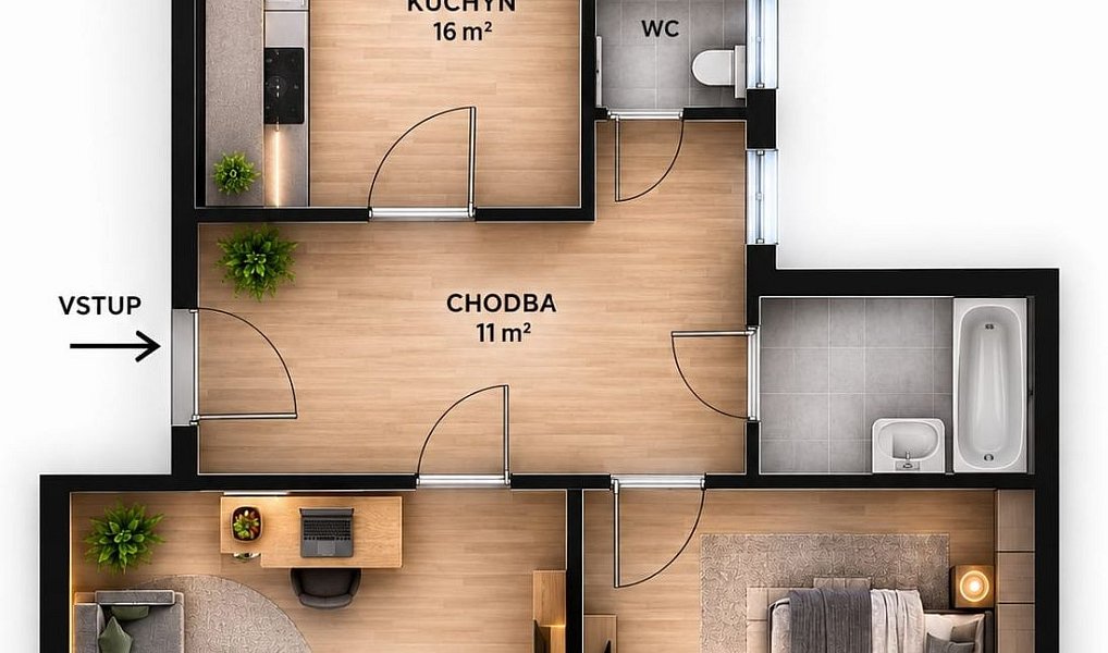 Prodej bytu 2+1 89 m², Brno – náhled fotky 15