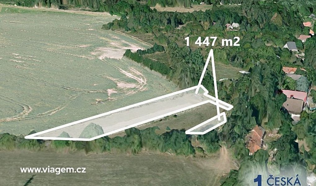 Prodej pole 723 m², Liběchov – náhled fotky 2