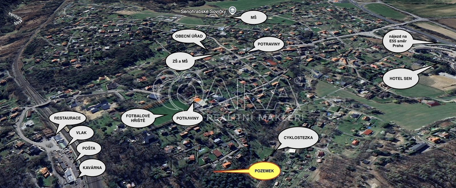 Prodej stavebního pozemku 845 m² – fotografie 4