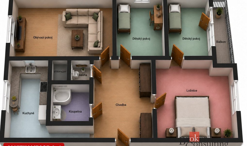 Prodej bytu 3+1 88 m², Liberec – náhled fotky 26
