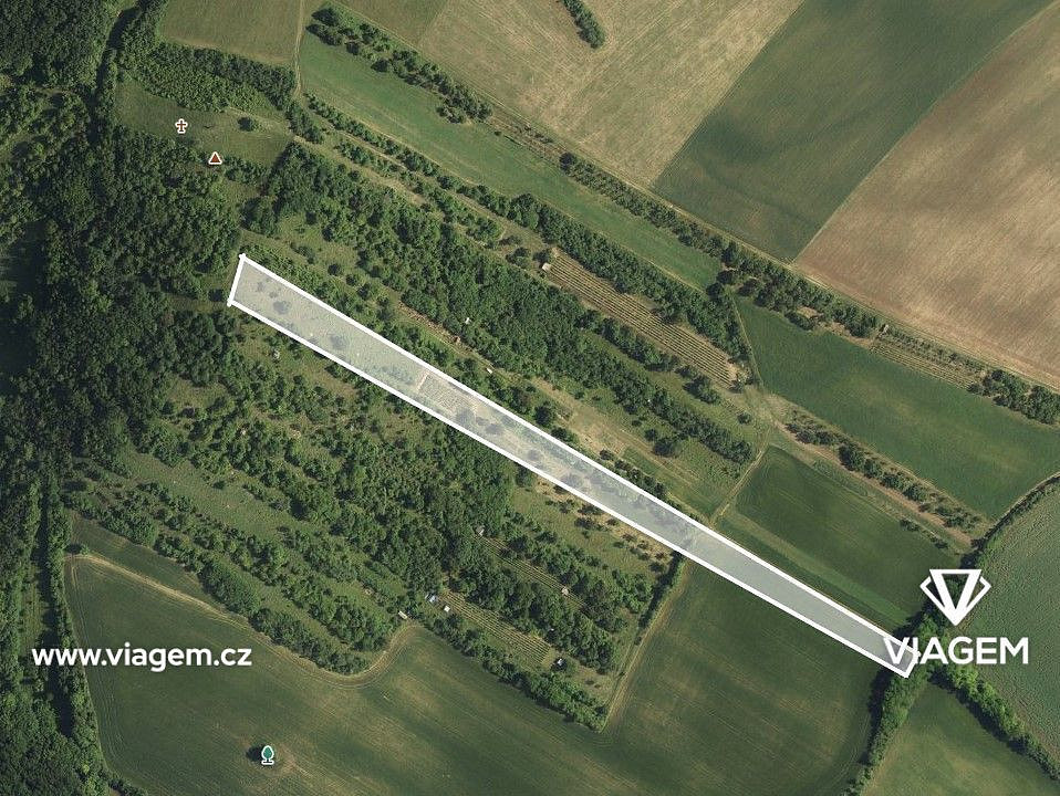 Zahrada 4 612 m², Podíl 50 % o výměře 2 306 m² – pohled 2