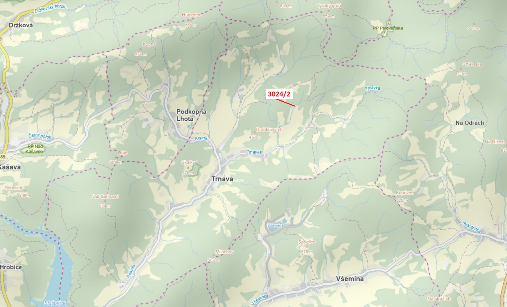 Dražba pozemku 15 m²