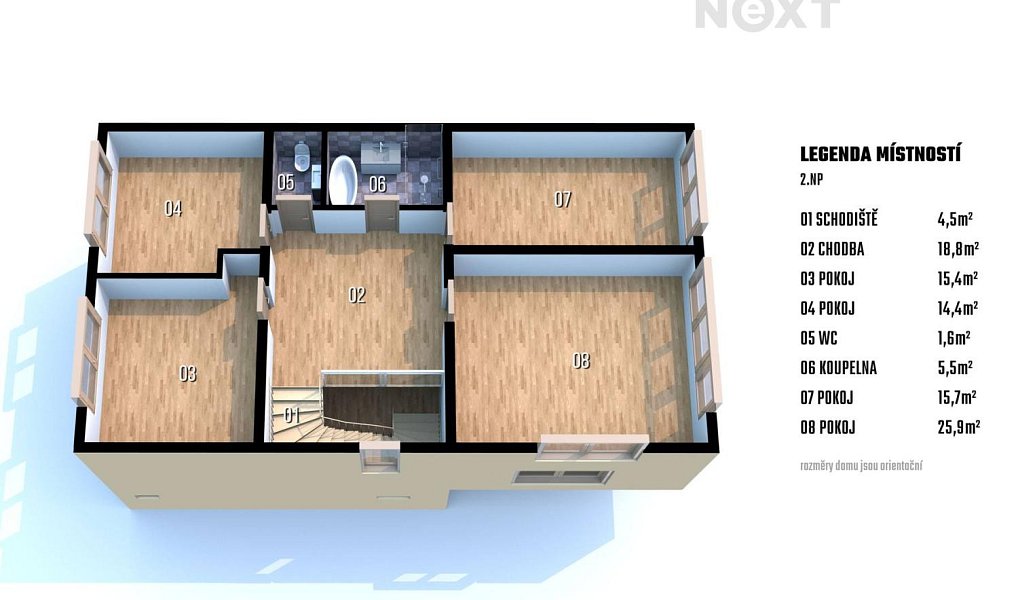 Prodej domu 255 m² s pozemkem 541 m², Velatice – náhled fotky 24