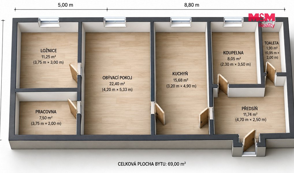 Prodej bytu 2+1 69 m², Jihlava – náhled fotky 17