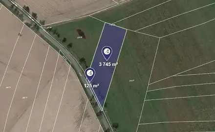 Prodej pole 1 481 m², Hlavečník, okres Pardubice