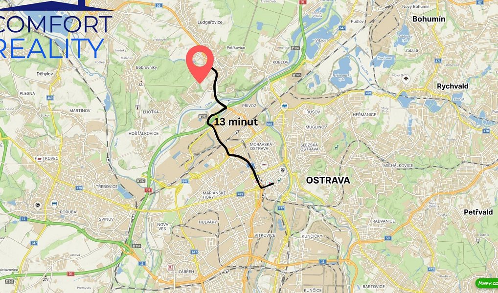 Prodej stavebního pozemku 1 268 m², Ostrava – náhled fotky 4