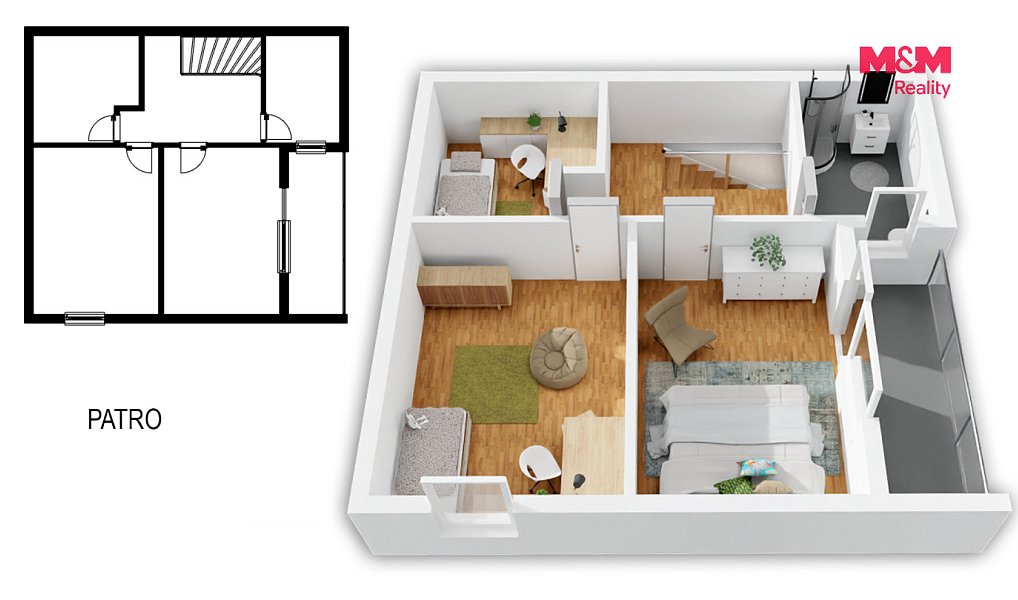 Prodej domu 122 m² s pozemkem 352 m², Kosova Hora – náhled fotky 2