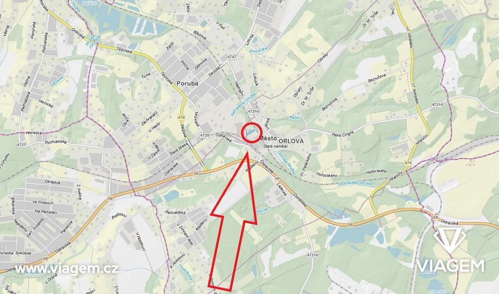 Prodej stavebního pozemku 510 m², Orlová – náhled fotky 2