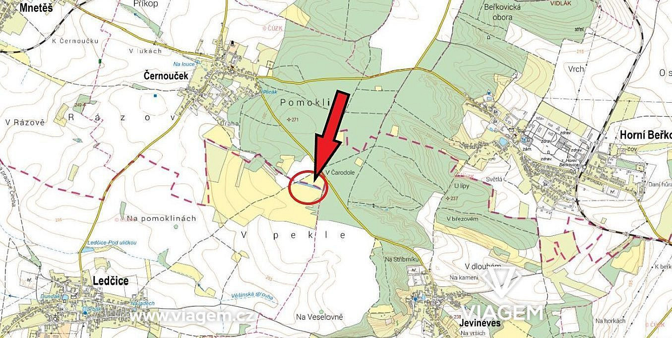 Pole 3 893 m², Podíl 33 % o výměře 1 298 m² – pohled 3