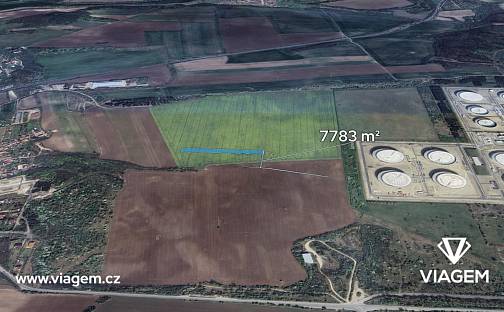 Prodej pole 2 331 m², Uhy, okres Kladno