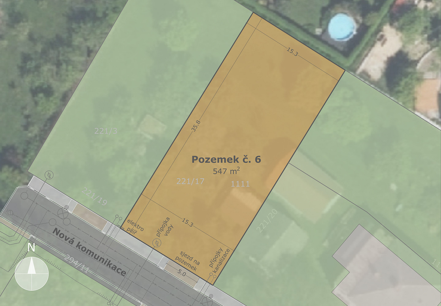 Prodej stavebního pozemku 547 m² — photo 2