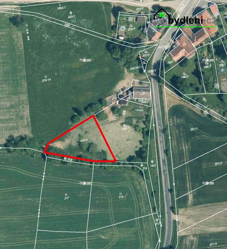 Prodej stavebního pozemku 2 975 m² – fotografie 3