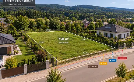 Prodej stavebního pozemku 750 m², Vilémov, okres Chomutov