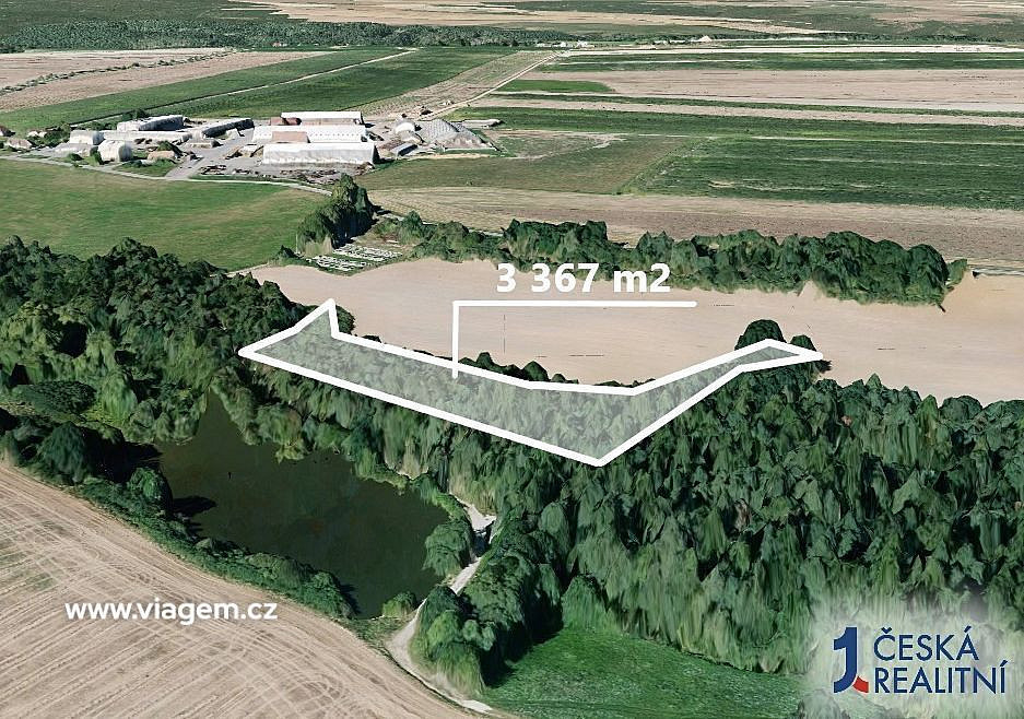 Les 3 367 m², Podíl 50 % o výměře 1 684 m² – pohled 2