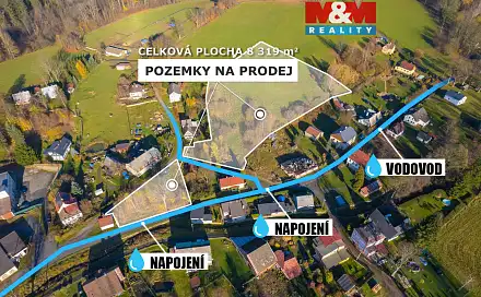 Prodej stavebního pozemku 8 319 m², Chřibská - Horní Chřibská, okres Děčín