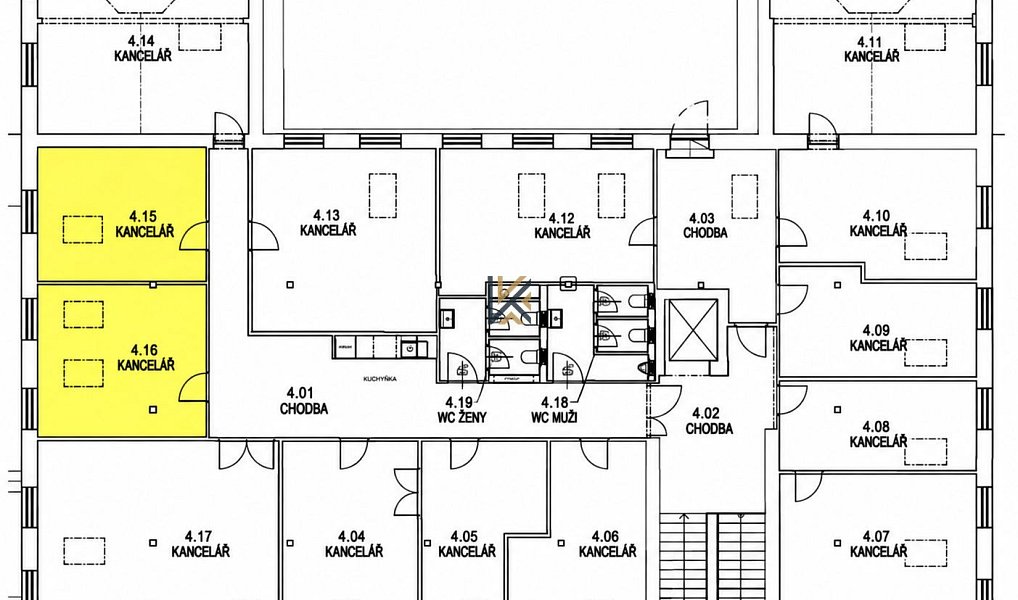 Pronájem kanceláře 45 m², Praha – náhled fotky 3