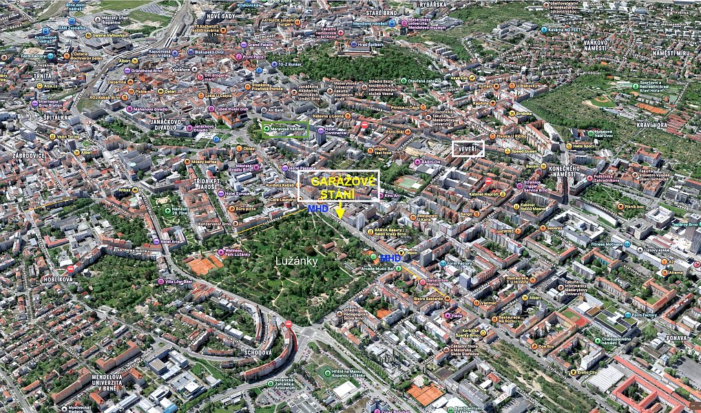 Pronájem garážového stání v Rezidenci Central Park Lidická, Brno – náhled fotky 2