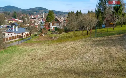 Prodej stavebního pozemku 897 m², Kašperské Hory, okres Klatovy