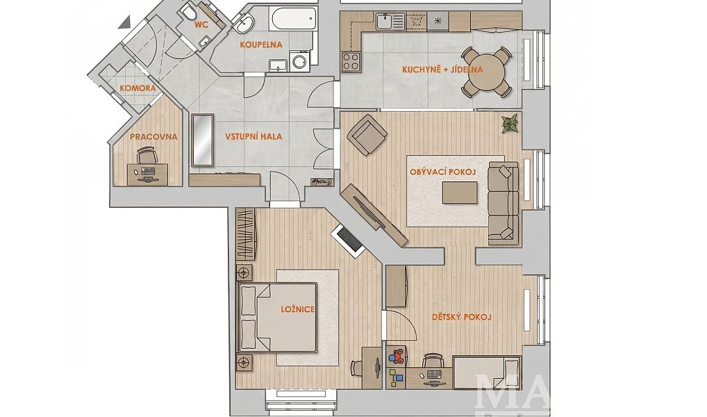 Prodej bytu 3+1 108 m², Praha – náhled fotky 4