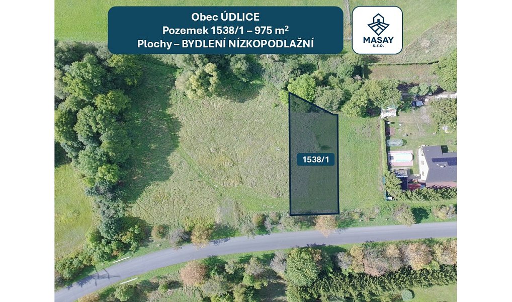 Prodej stavebního pozemku 975 m², Údlice – náhled fotky 6