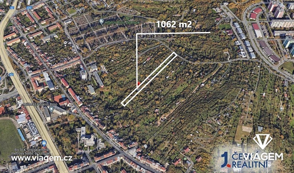 Prodej zahrady 354 m², Brno – náhled fotky 2