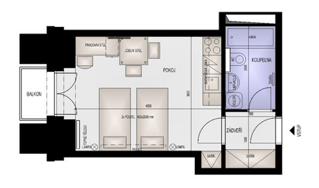 Prodej bytu 1+kk 28 m², Brno – náhled fotky 4