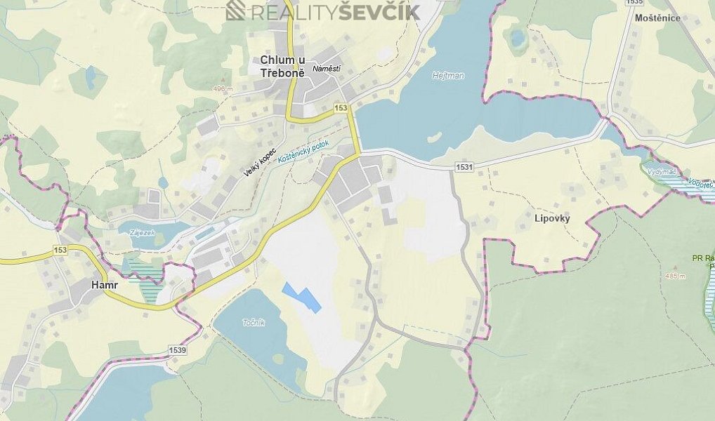 Prodej pole 12 846 m², Chlum u Třeboně – náhled fotky 3