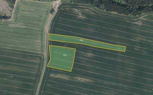 Prodej pole 23 594 m², Hojovice, okres Pelhřimov