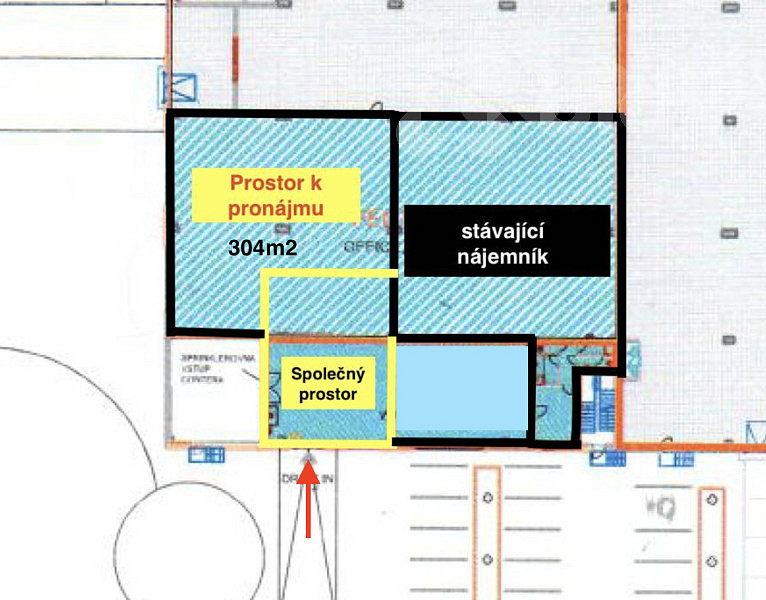 Pronájem skladovacích prostor 336 m² – pohled 4
