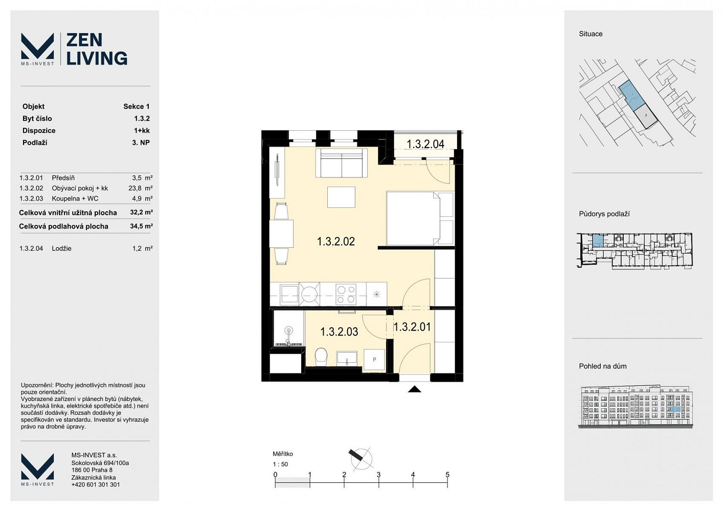 Prodej bytu 1+kk 35 m² — photo 3