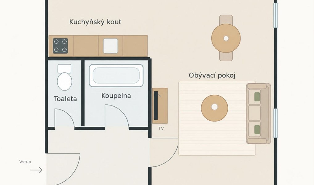 Pronájem bytu 1+kk 36 m², Praha – náhled fotky 10