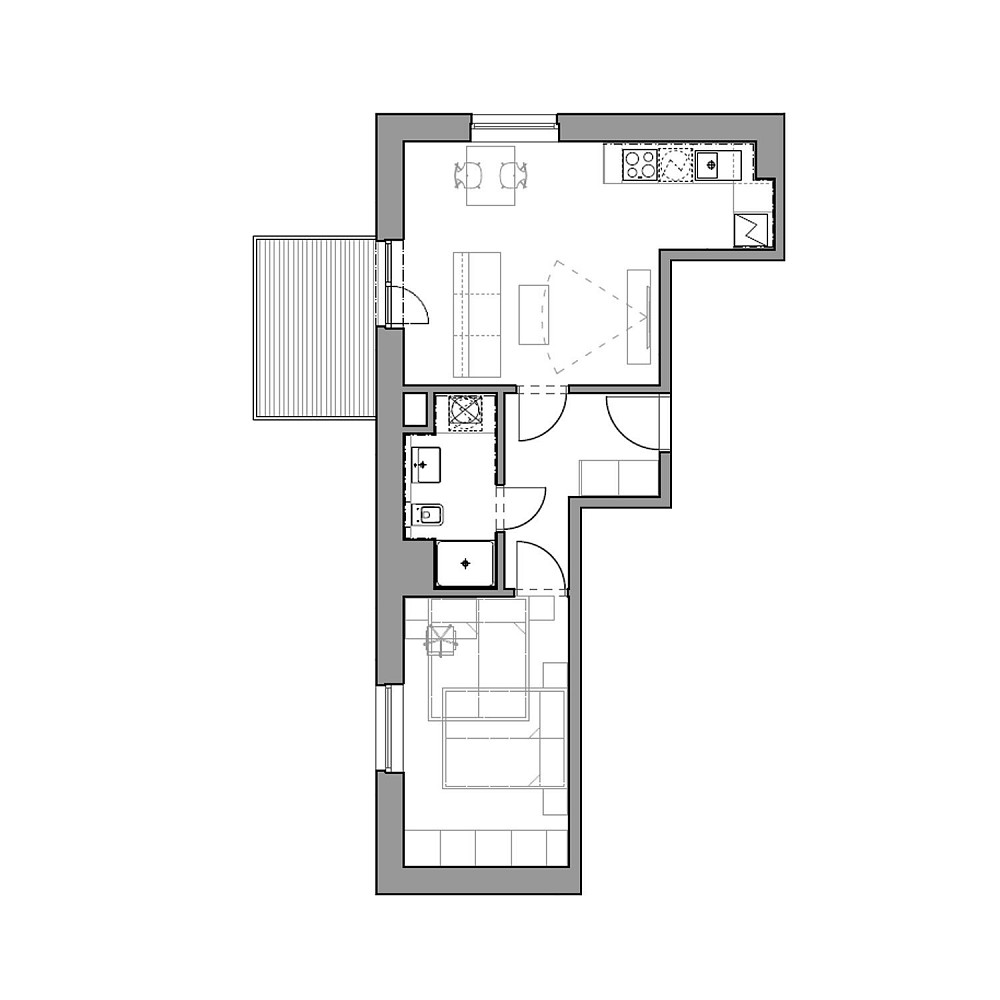 Prodej bytu 2+kk 44 m² - Ansicht 3