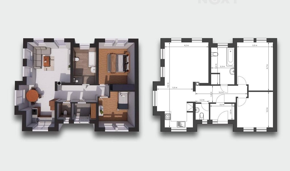 Prodej domu 80 m² s pozemkem 594 m², Třebechovice pod Orebem – náhled fotky 3