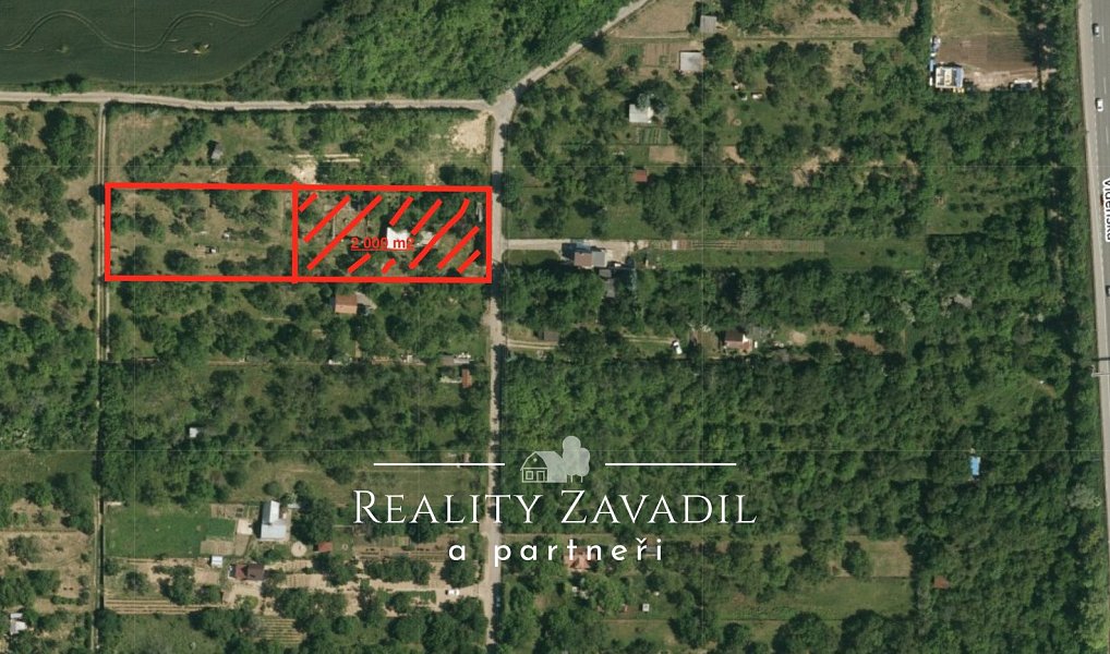 Prodej stavebního pozemku 2 000 m², Modřice – fotka 1 z 16
