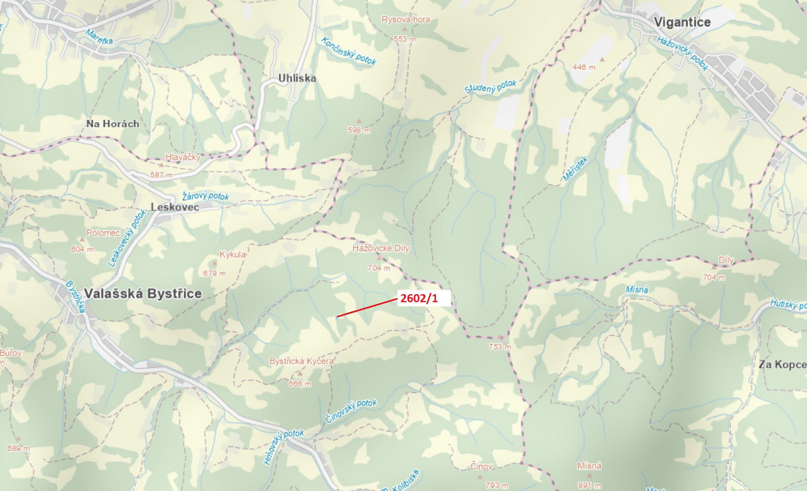 Dražba pozemku 97 m²