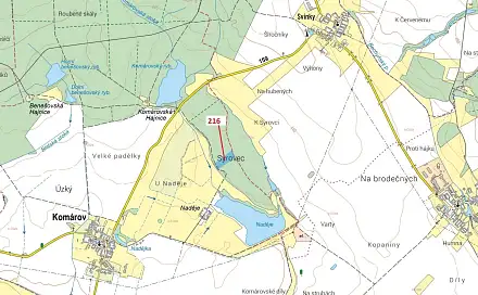 Dražba lesa 12 481 m², Komárov