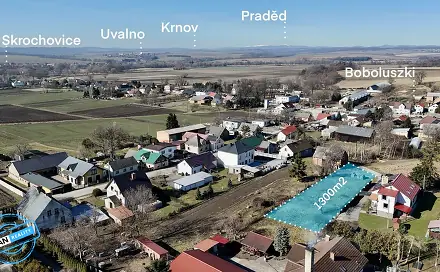 Prodej stavebního pozemku 1 300 m², Brumovice - Skrochovice, okres Opava