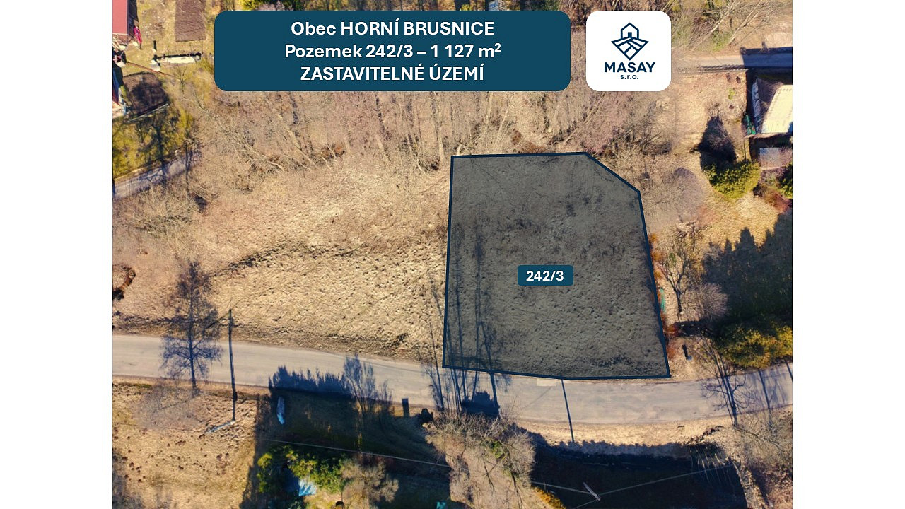 Prodej stavebního pozemku 1 127 m² – fotografie 2