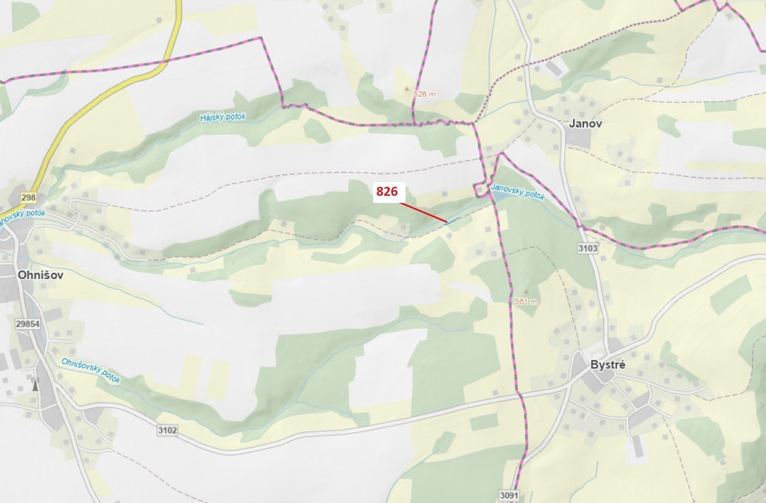 Dražba lesa 248 m²